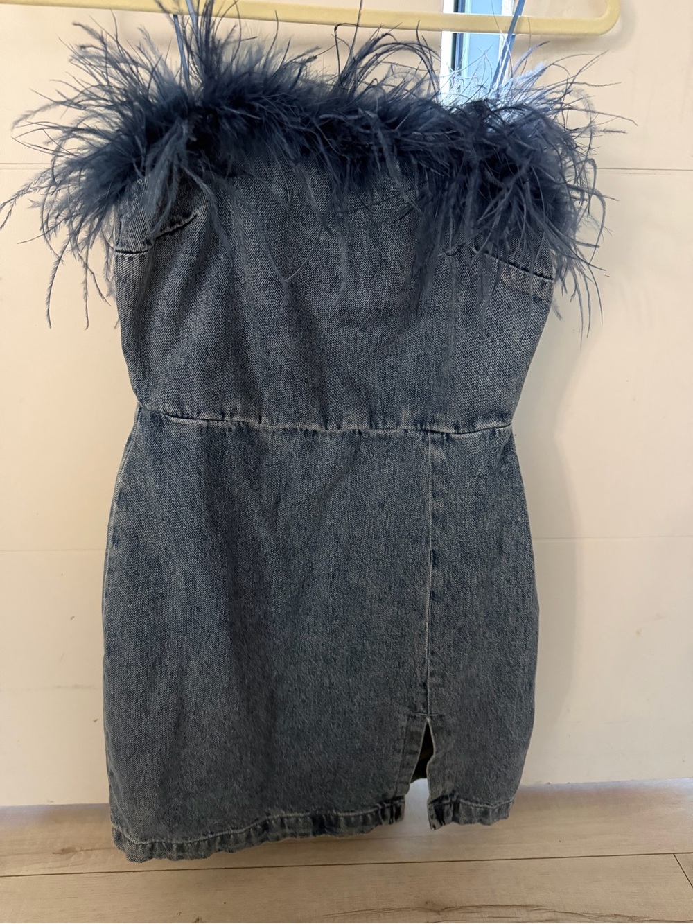 Amanda Uprichard Strapless denim dress S